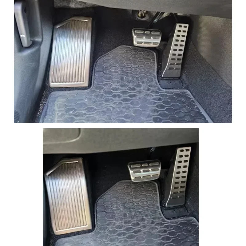 Car Foot Pedals For Kia Sportage NQ5 5 Automotive Stainless Steel Rubber Non-slip No Drilling Pedal Accessories AT MT car pedals,stainless steel pedal cover