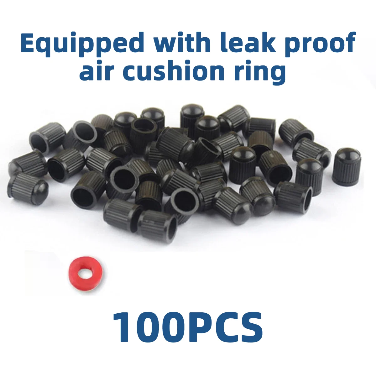 Durable Black Rust-Proof Airtight Valve Caps (10/20/50/100 pcs)