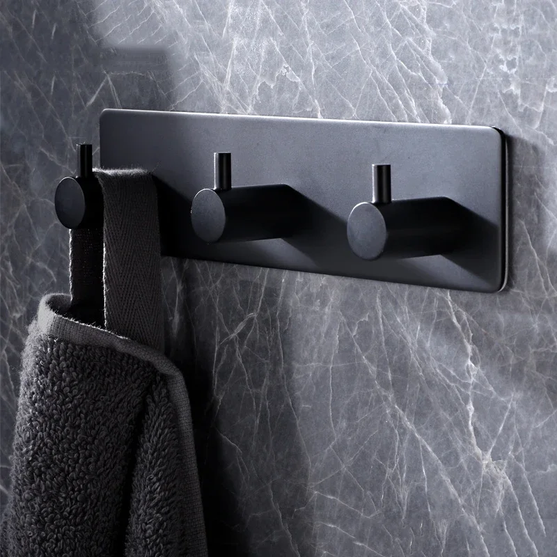 

Настенный крючок из нержавеющей стали, самоклеящийся держатель для ключей, крючки для полотенец, вешалка для одежды, крючки для подвешивания, органайзер для ванной комнаты