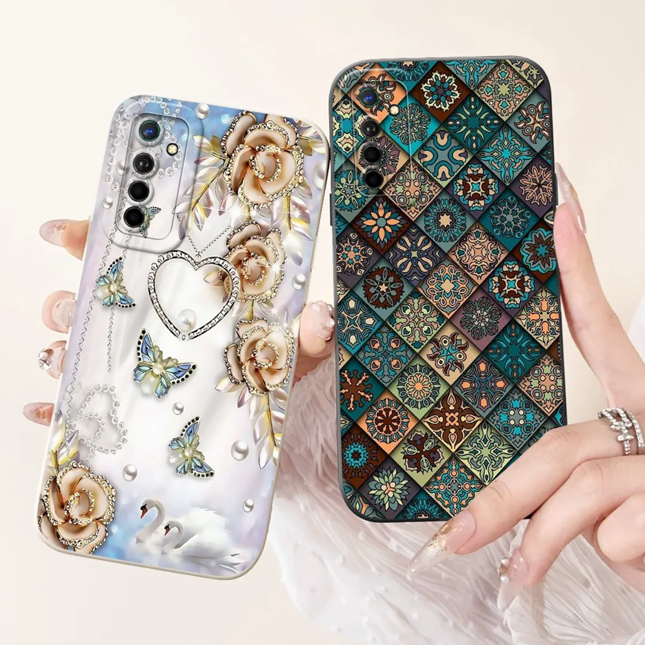 Luxury Floral Candy Painted Soft TPU Phone Case