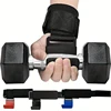 1 Pair of Heavy Duty Weightlifting Hooks with Padded Handles - Perfect for lifting weights and pull-ups! 3