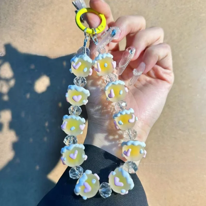 Elegant Beaded Phone Wrist Strap with Anti-Theft Features
