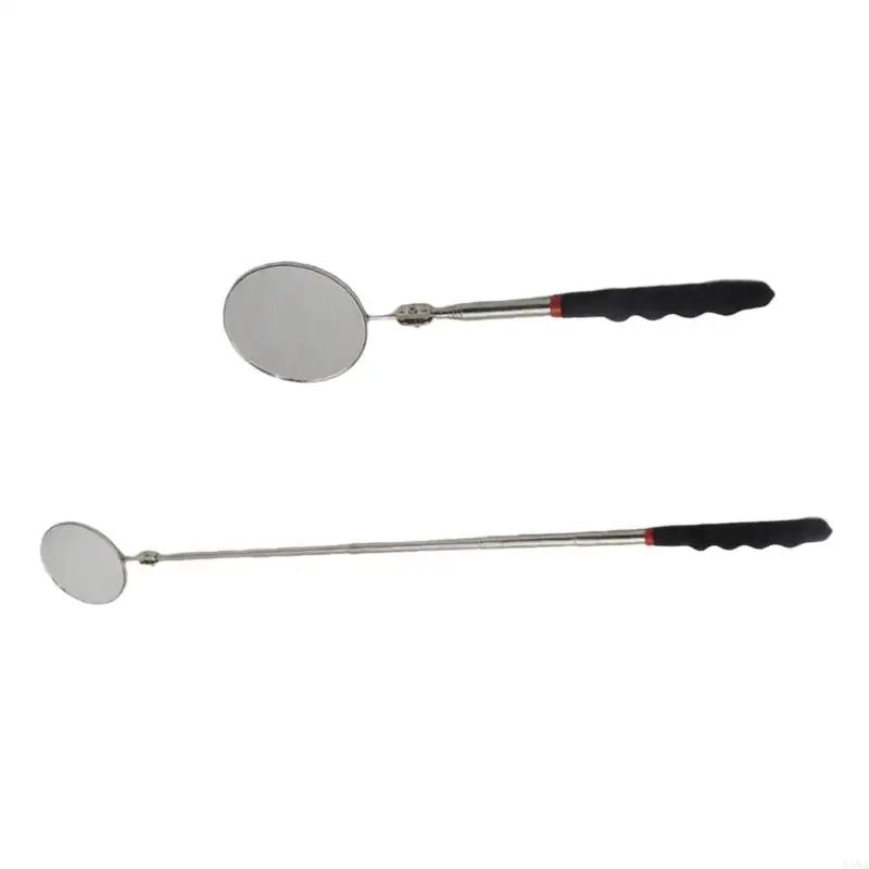 U55A 긴 손잡이 텔레 스코픽 라운드 미러 32/82mm 직경이있는 자동차 수리 도구