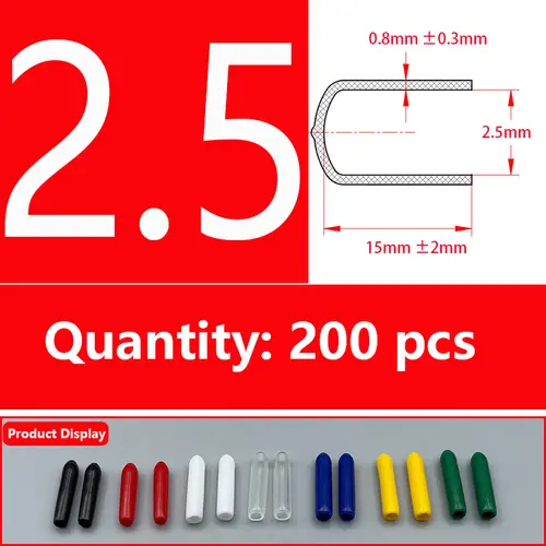 Rubber Cap Sleeve Soft Elasticity Silicone Protective Cover  Sealing Plug Thread Protection Sleeve Black Red White Blue 1.5-24mm - Image 37