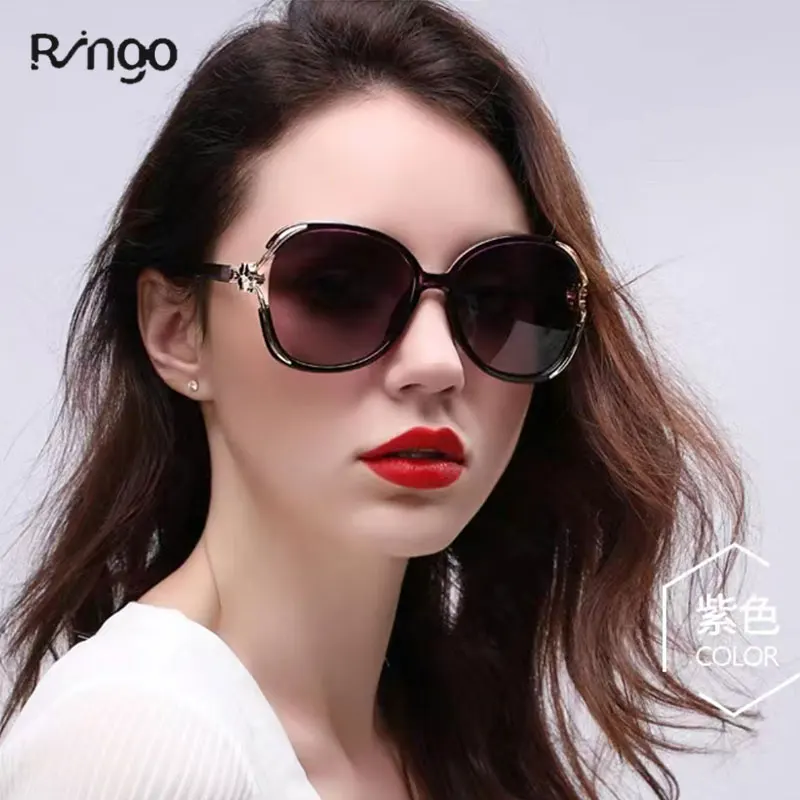 

New Trend Oversized Sunglasses 2023 Fashion Women's Polaroid Shades Classic Driving Glasses Metal Frame UV400 Gafas De Sol Mujer