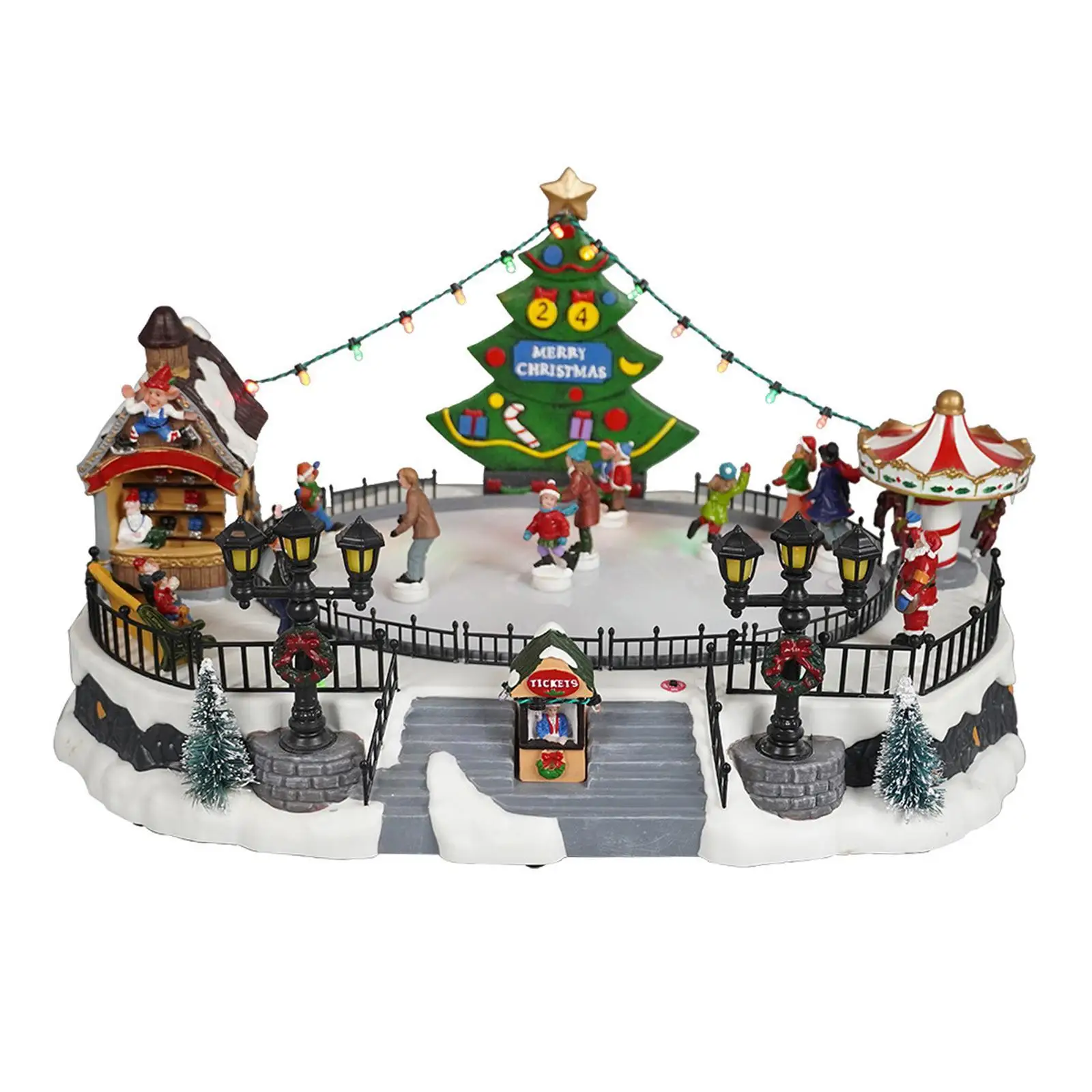 Lighted Christmas Music House Festive Decoration for Home Tabletop Indoor