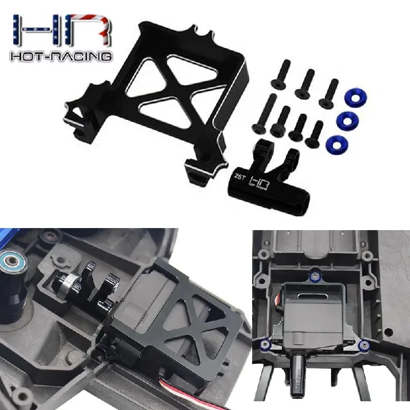 

HR Hot Racing CNC Aluminum Alloy Servo Mount 25T Servo Arm Combo For TRAXXAS 1/5 X-Maxx XMAXX 6S 8S RC Upgrade Parts