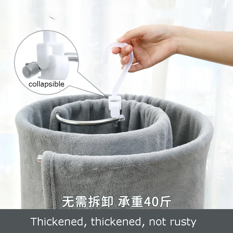 

Round Spiral Quilt Sheets Hanger Stainless Steel Rotating Drying Rack Save Space for Clothes Blanket Hanger Outdoor Home Balcony