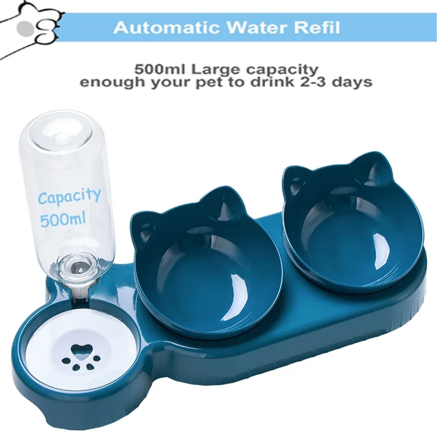 Cat Bowl Cat Food Bowl Double Neck Protection Automatic Drinking Anti Overturning Food Rice Pet Supplies pet food bowls pet food bowl pet feeding bowls cat feeder