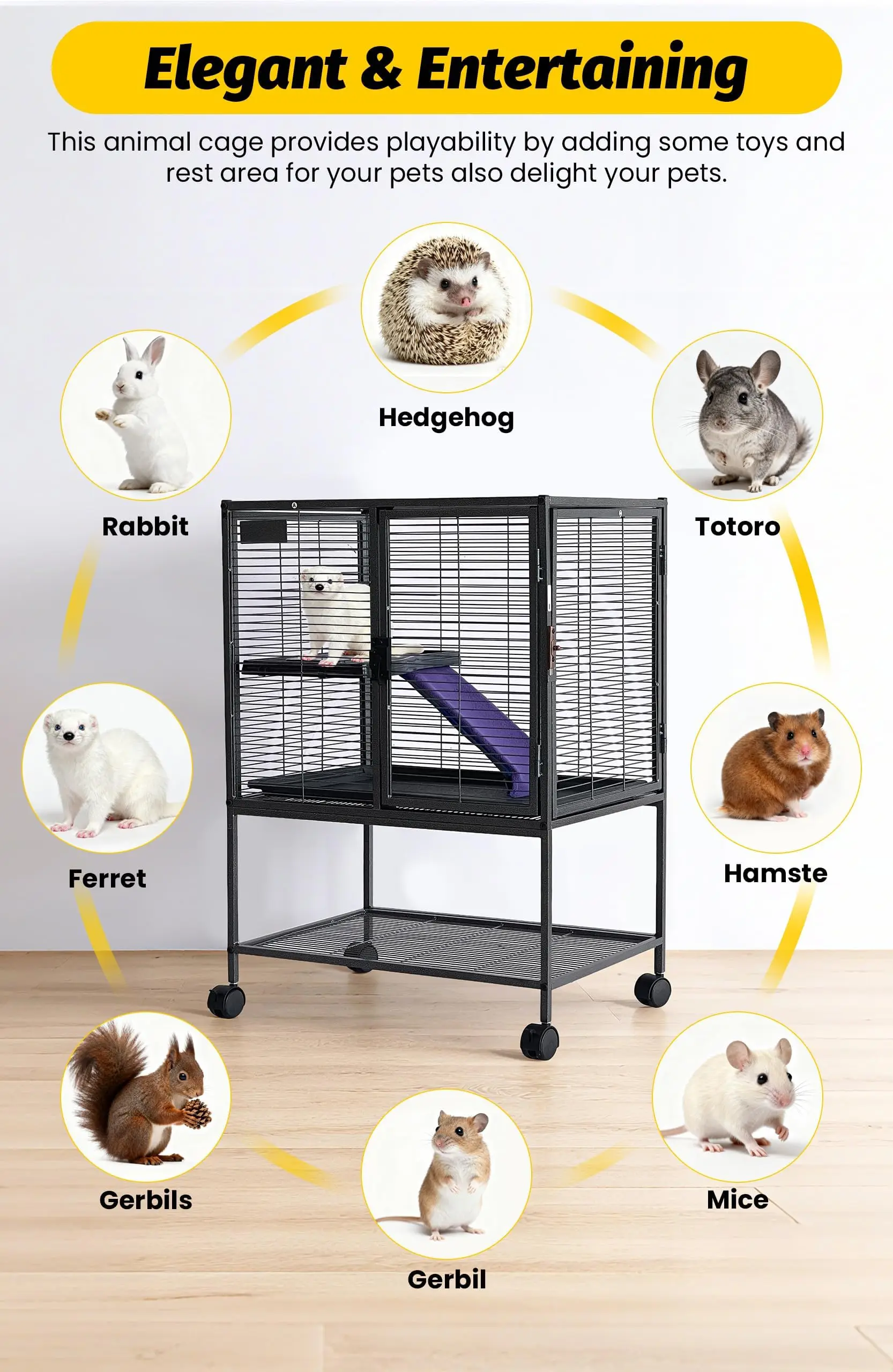 Multi-Level Small Animal Cage 3