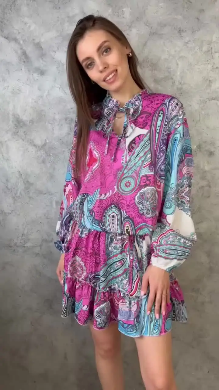 ALESSANDRA RICH - ABITO MINI IN SETA CON STAMPA FIORI - Eleonora Bonucci