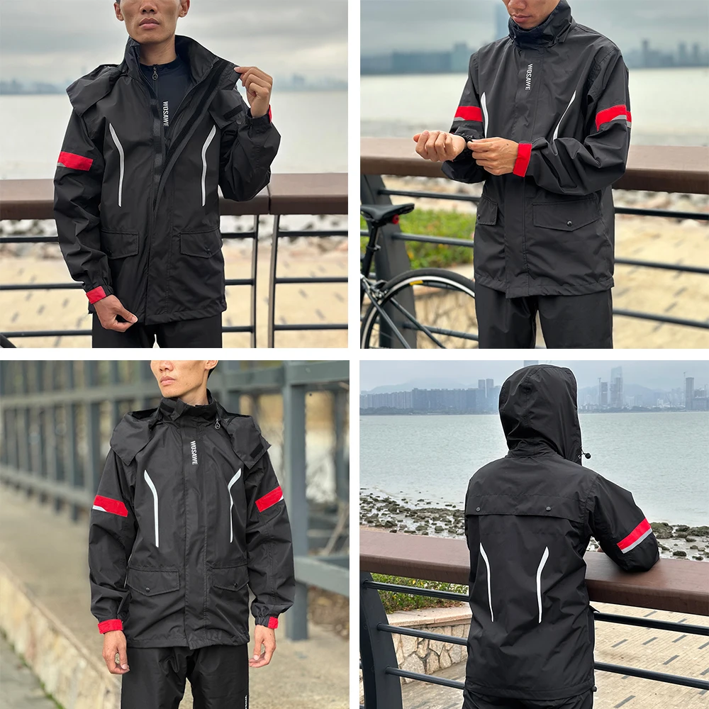 Motorcycle raincoat men suit for outdoor riding