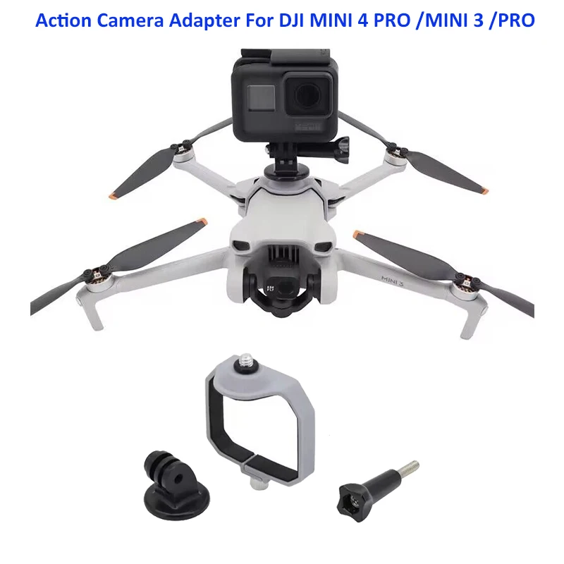 Adattatore Esteso Per Dji Mini 4 3 Pro Staffa Gopro Insta360 Osmo Action Camera Mount Holder Per Mini 4 Pro Accessori