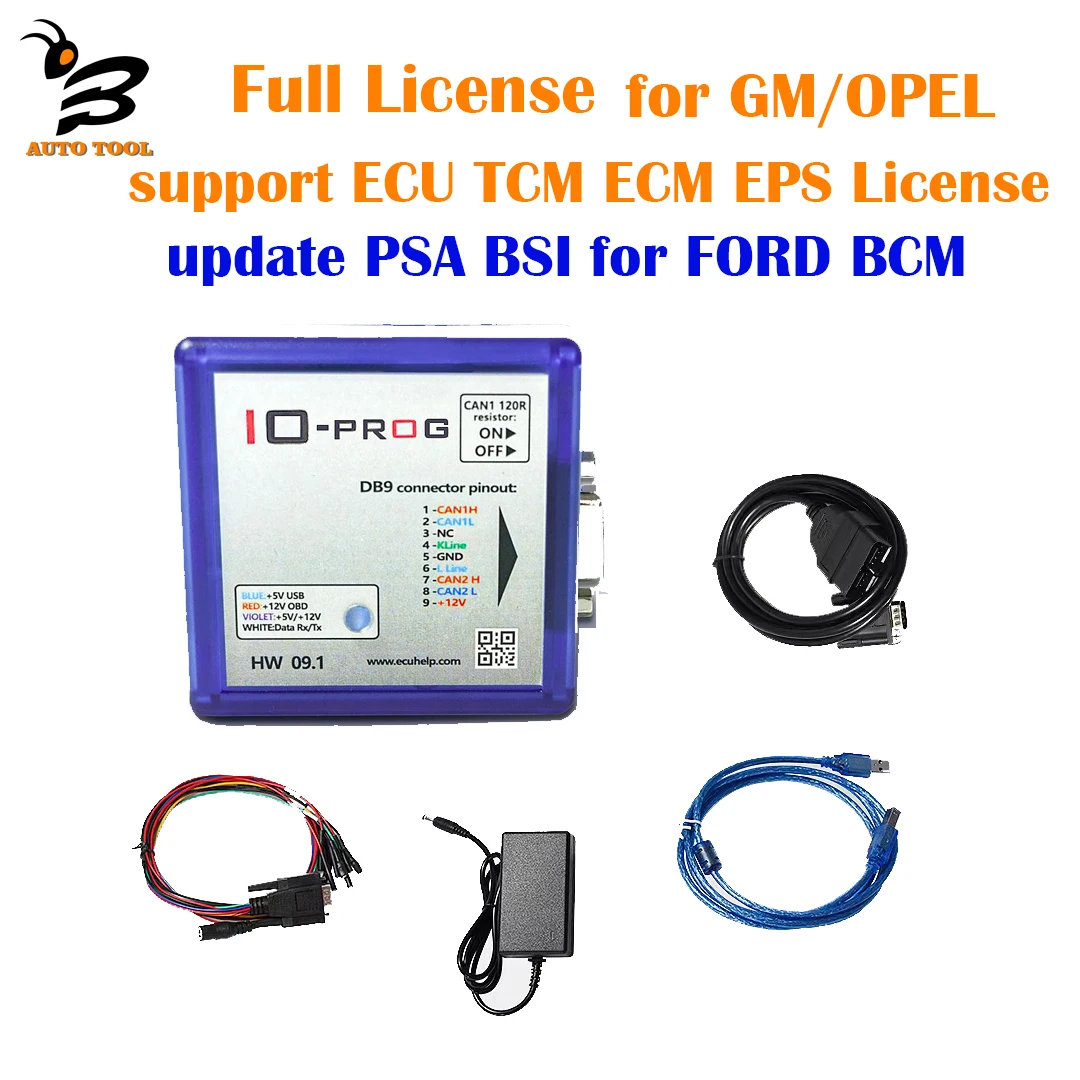 IOProg Full License Add for PSA BSI for FORD BCM for GM/Opel ECU TCM