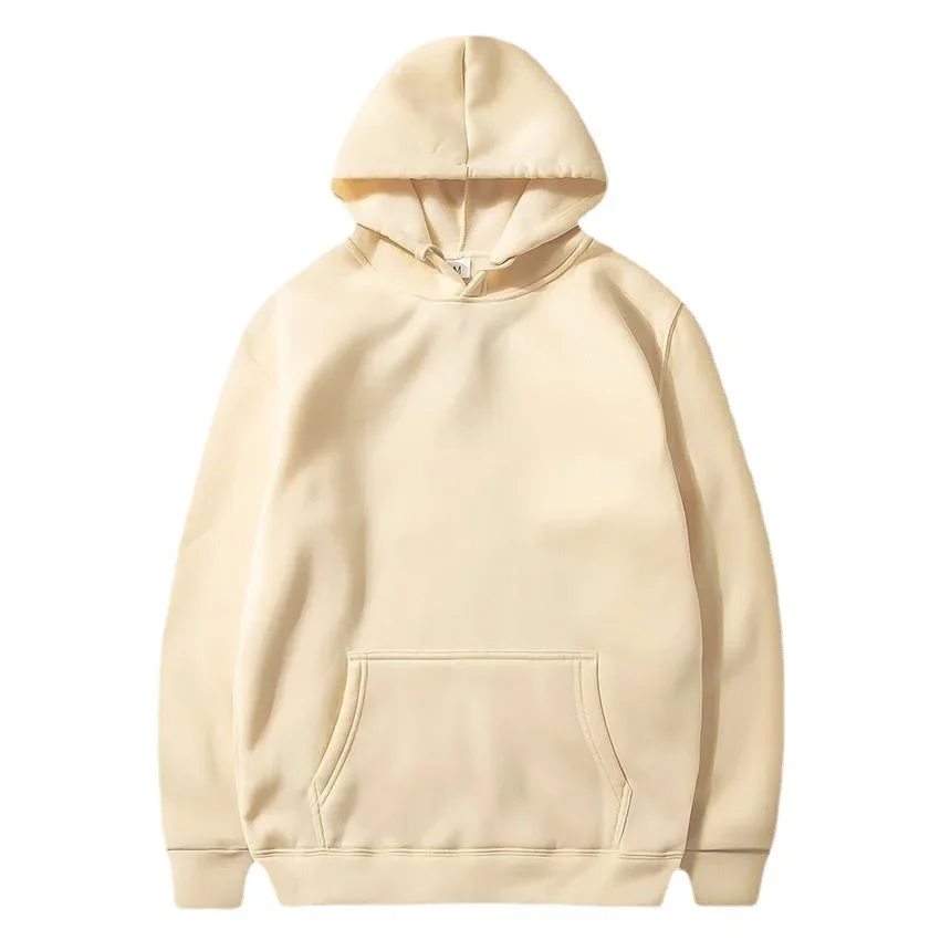 Autumn  Hoodie Hooded Men's Multi Color Loose Top Men's Couple Sportswear Solid Color Hoodie Winter Plush Casual Clothing