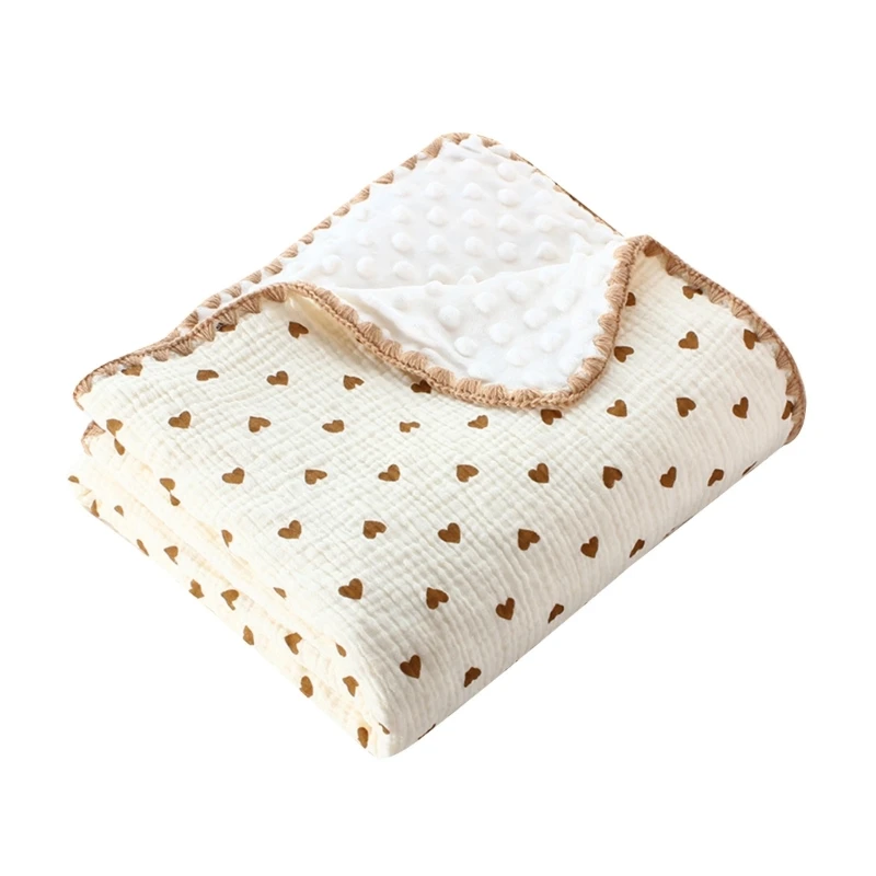 Infant Bean Bean Blanket Newborn Breathable Quilts Soft Blanket Children Bedding Swaddles Muslin Wrap for Crib Bedding