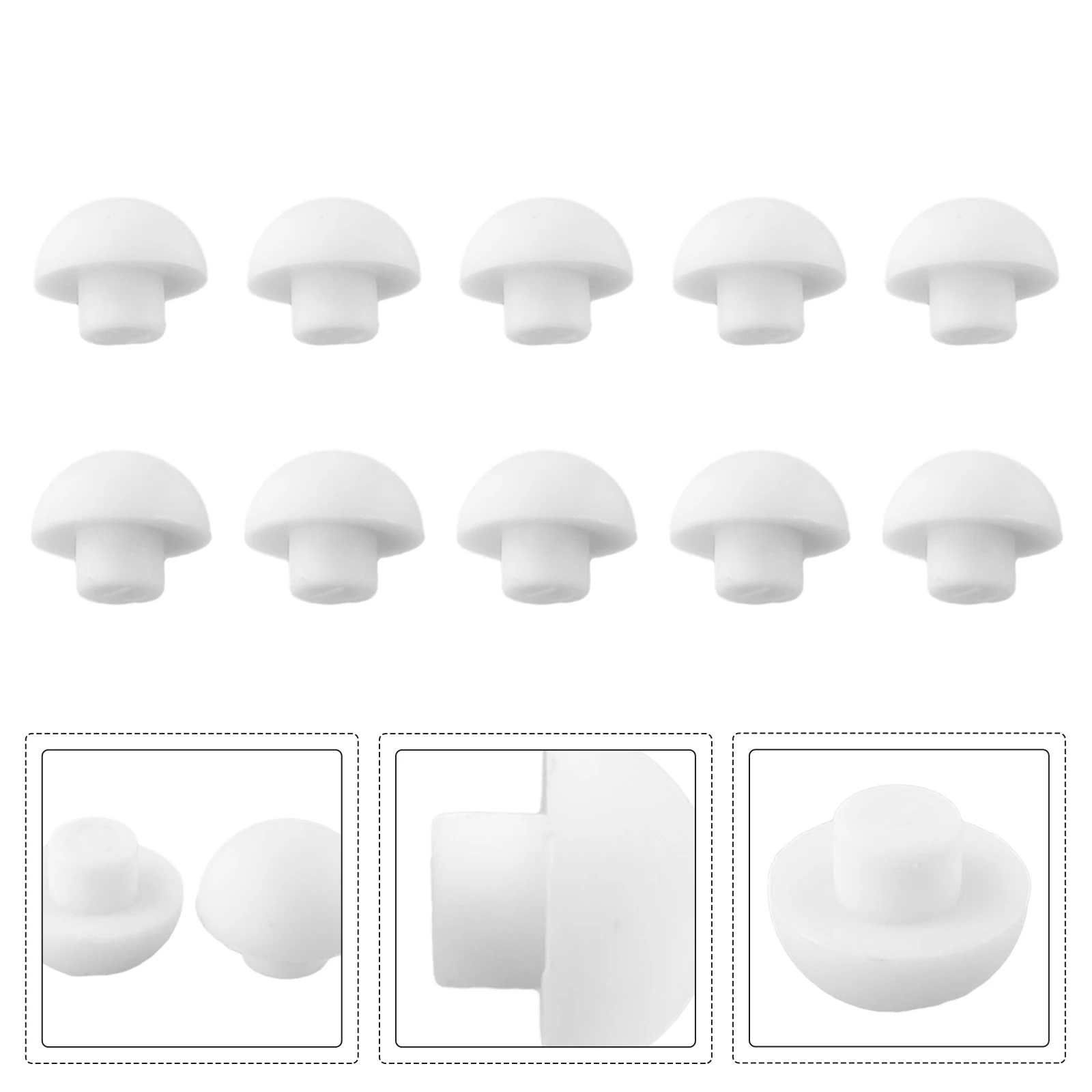10pcs Toilet Seat Buffer Bumpers Top Cover Cushion Stopper for Bathroom