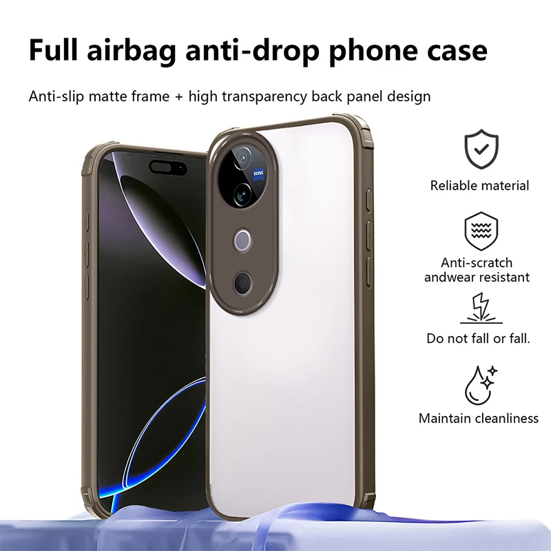 Luxury Anti-Fall Transparent Soft TPU Silicone Back Cover