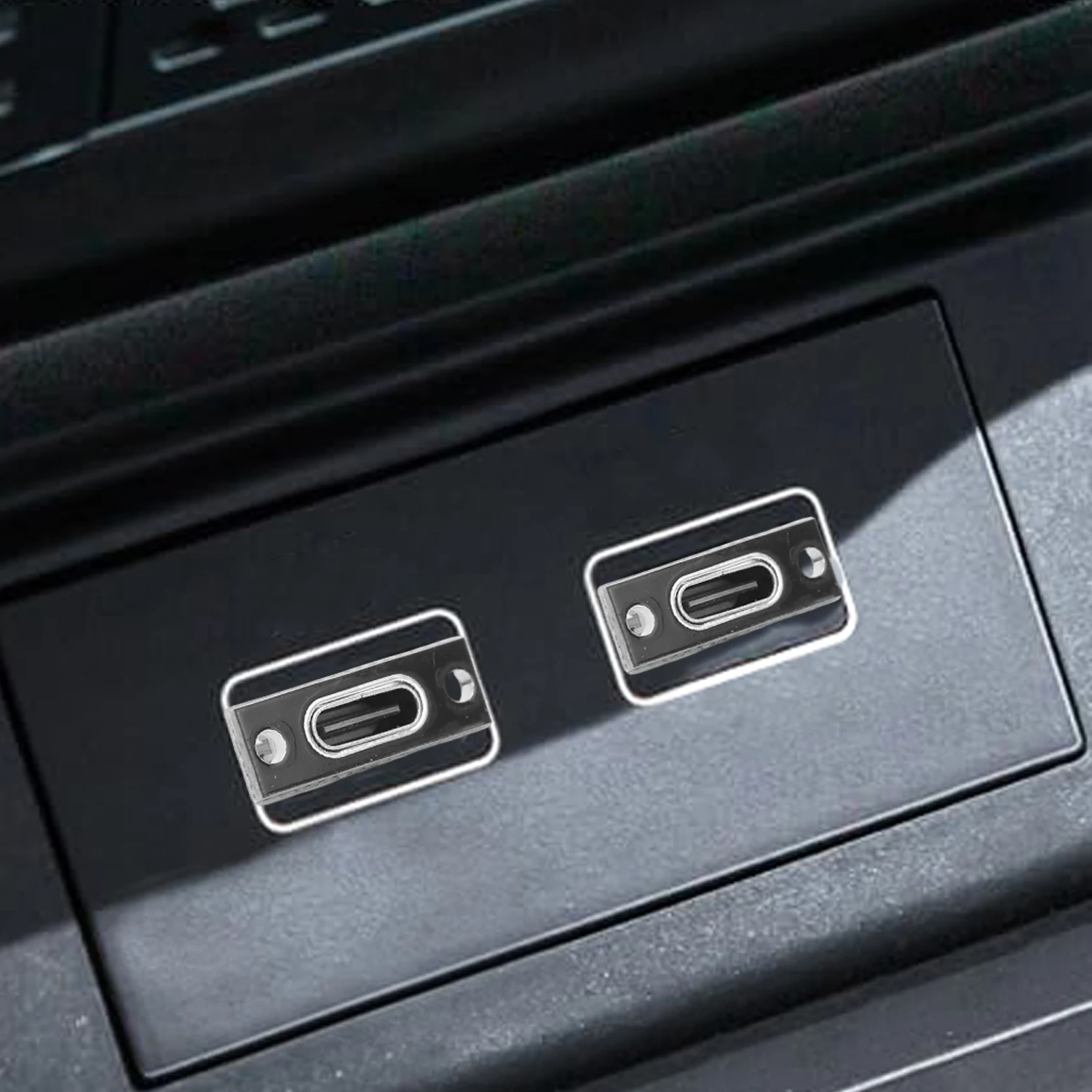 10-20Pcs USB 3.1 Typ-C Socket with Screw Mounting Plate Type-C USB Female Jack 2Pin 4Pin 5Pin 6Pin Port Charging Receptacle