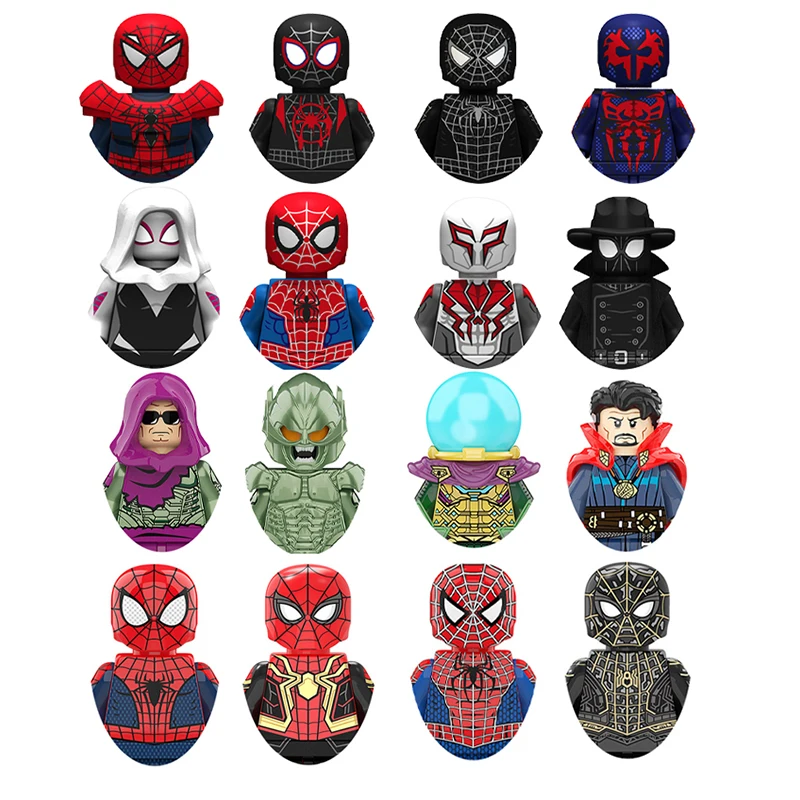 Y Marvel Legends Spiderman Toys Building Blocks Legends Heros Mini Figure Giocattoli Educativi Fai Da Te Mattoni Regali