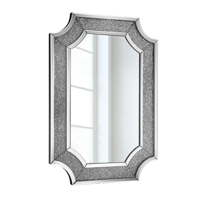 

Неоклассическое зеркало в европейском стиле, квадратное декоративное зеркало для фойе, туалетное зеркало для ванной комнаты, настенное туалетное зеркало