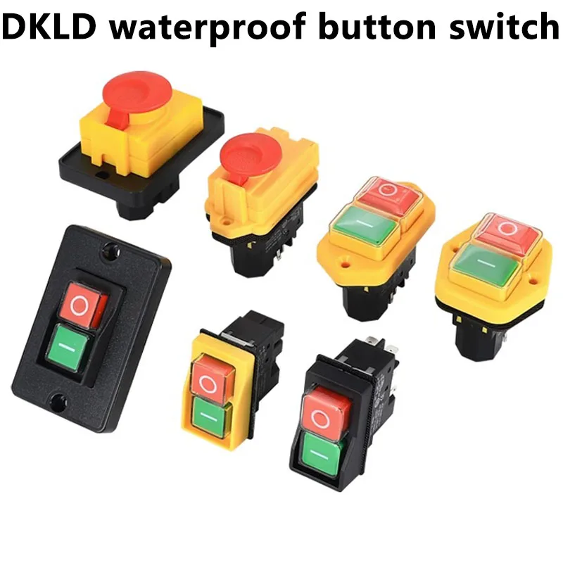 Dkld Interruptor de Botão Impermeável Botão Interruptor Eletromagnético Dispositivo de Travamento Automático Parada de Emergência Trifásica Ycz3-a Dz04 Dz05 Dz6