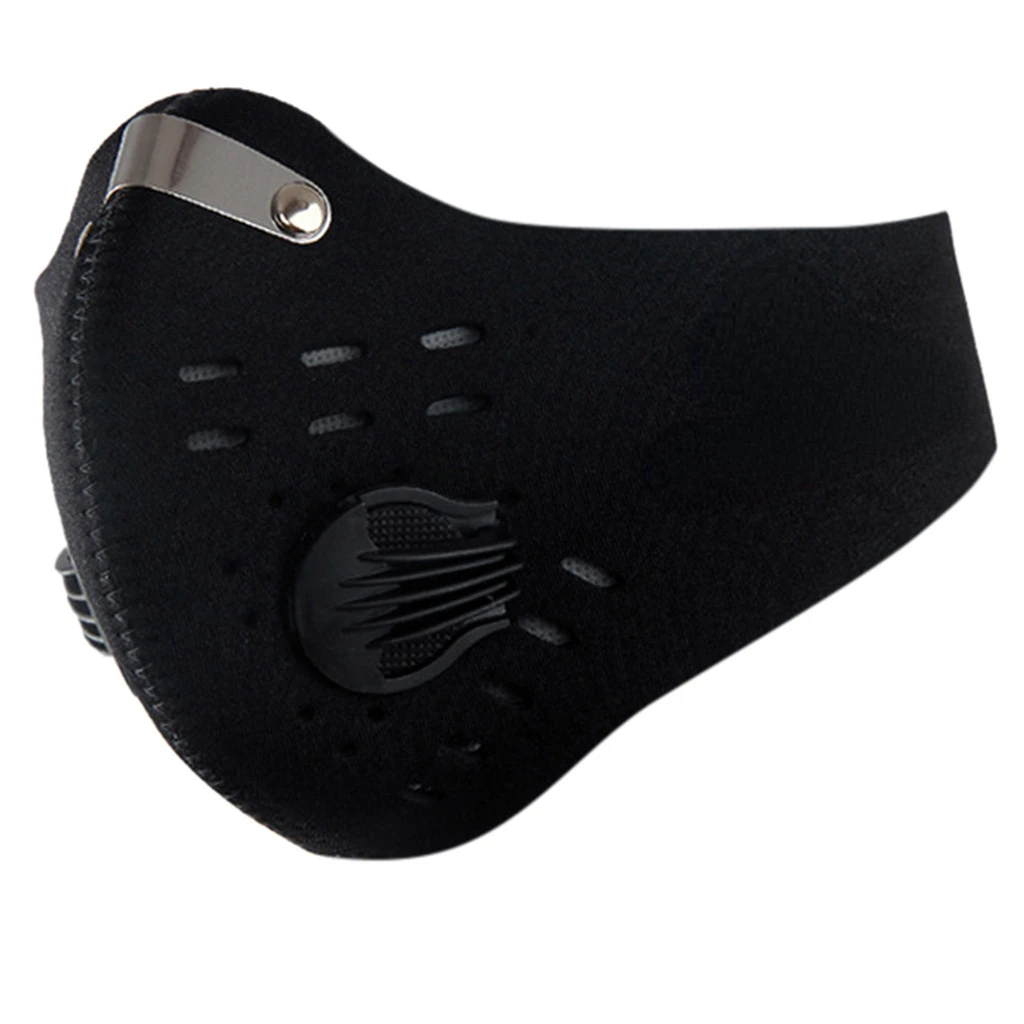 Men's Outdoor Sports Reusable Dustproof Face Mask with Activated Carbon Filter