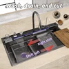 Stainless Steel Waterfall Kitchen Sink Extra Large Single Slot Digital Display Multifunctional Dishwashing Sinks Cup washer 3