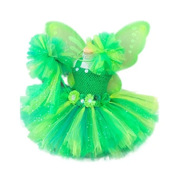 Girls' Green Fairy Tutu Costume 1