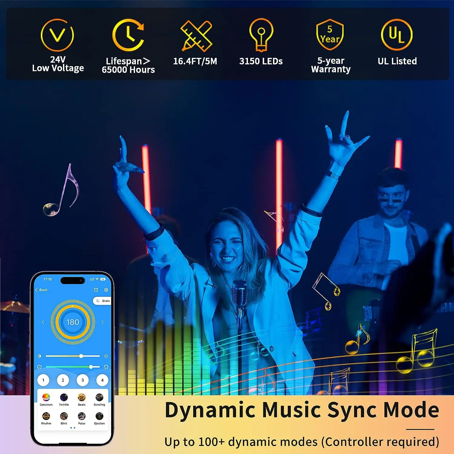 Рисунок 4 - PAUTIX 12 В/24 В COB RGBIC Пиксельная