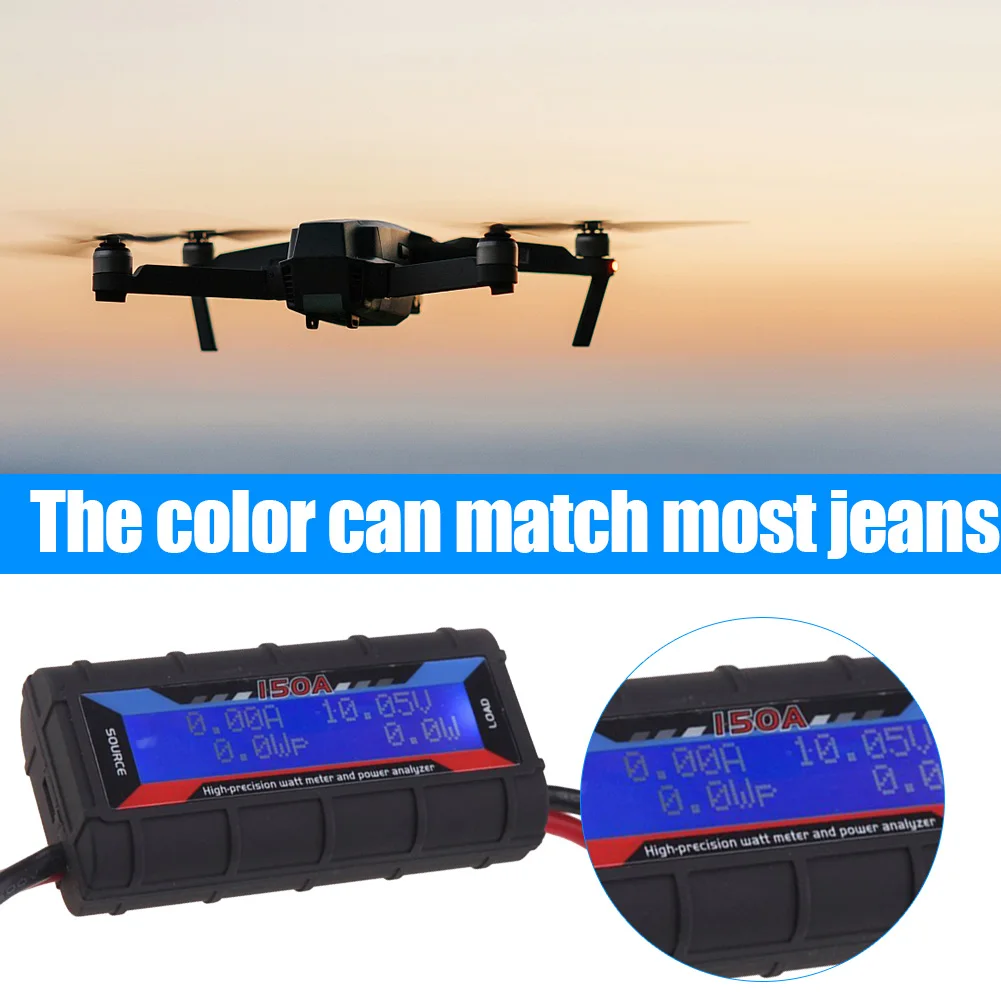 150A RC Battery Voltage Amp Meter Backlight LCD High Precision Current Power Analyzer Digital High-Precision Amp Watt Meter