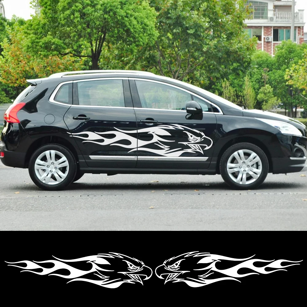 

2PCS Decals for Eagle Head Car Stickers for BMW E46 E60 E90 F30 Peugeot Audi A4 A3 Ford Focus 2 3 Renault Opel New 2022