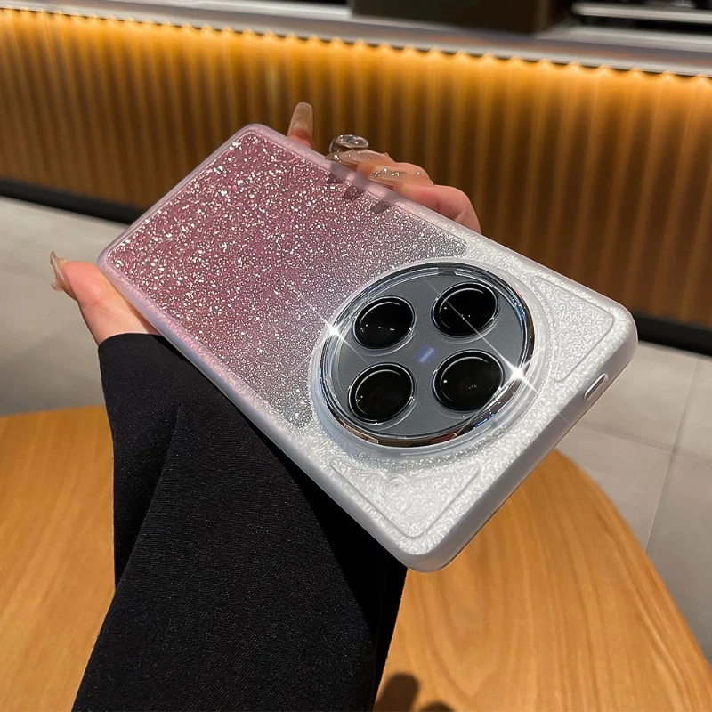 Luxury Glitter Magnetic Ring Holder Phone Case - TPU Soft Silicone Shockproof Protective Cover