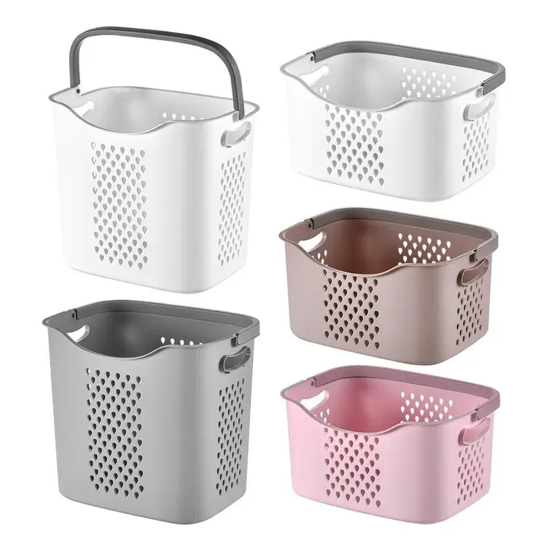 

Portable Dirty Clothes Basket Household Laundry Bag Vegetable Drainer Basket Clothes Storage Basket Kitchen Bathroom Supplies