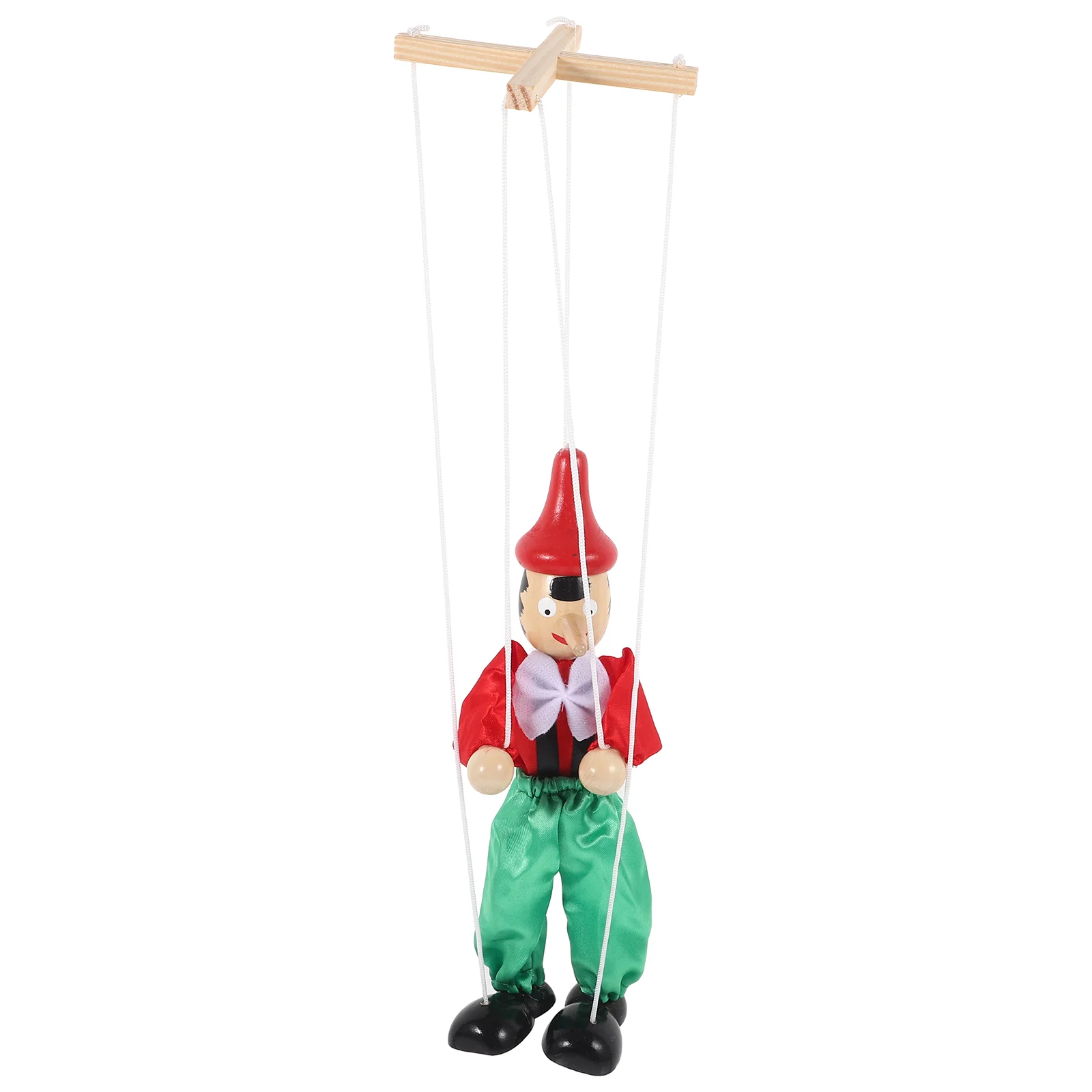 

Marionette Unfinished Wooden Figurines Toys Pull Wire Interactive Hand Puppets for Adults Peg Marionettes Child