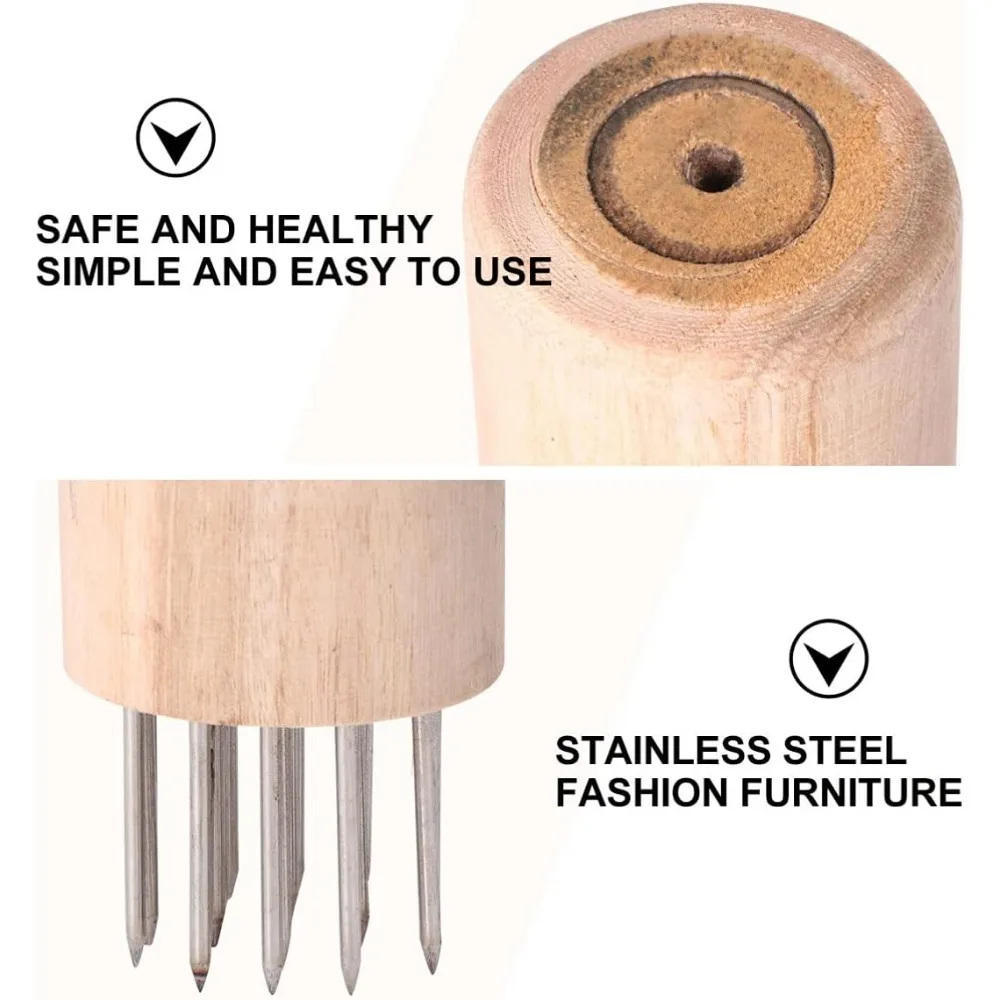 Stainless Steel Nail Pig Skin Inserting Pork Hammer, Meat Needle Inserting Meat Loosening Device