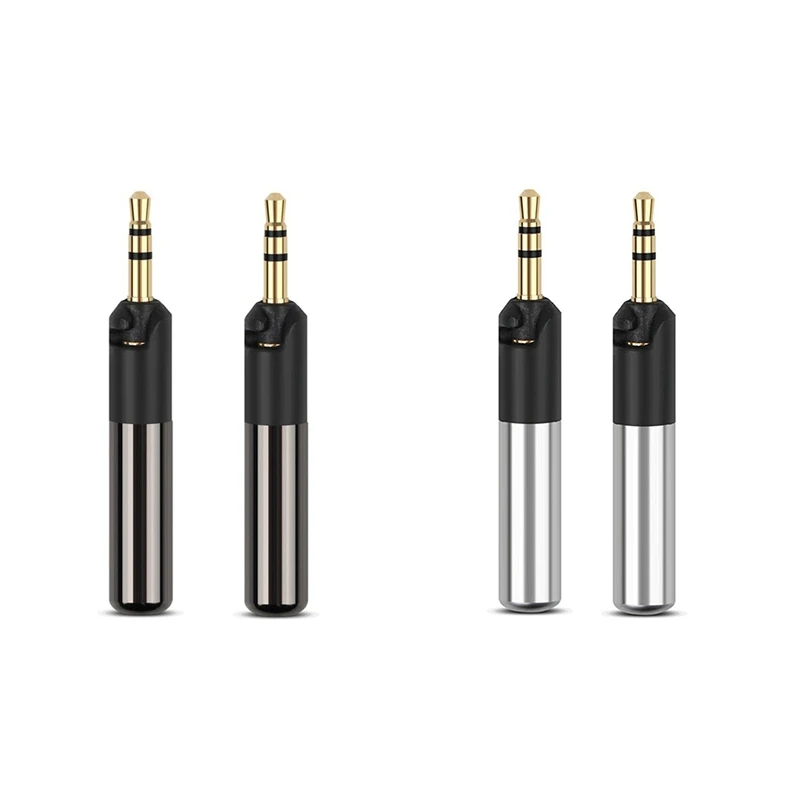 2 Pz 2.5Mm Jack Auricolare Plug On-Ear Cuffie Adattatore Spina Per Momentum/Per Sennheiser Hd558 Hd518 Hd598, Nero