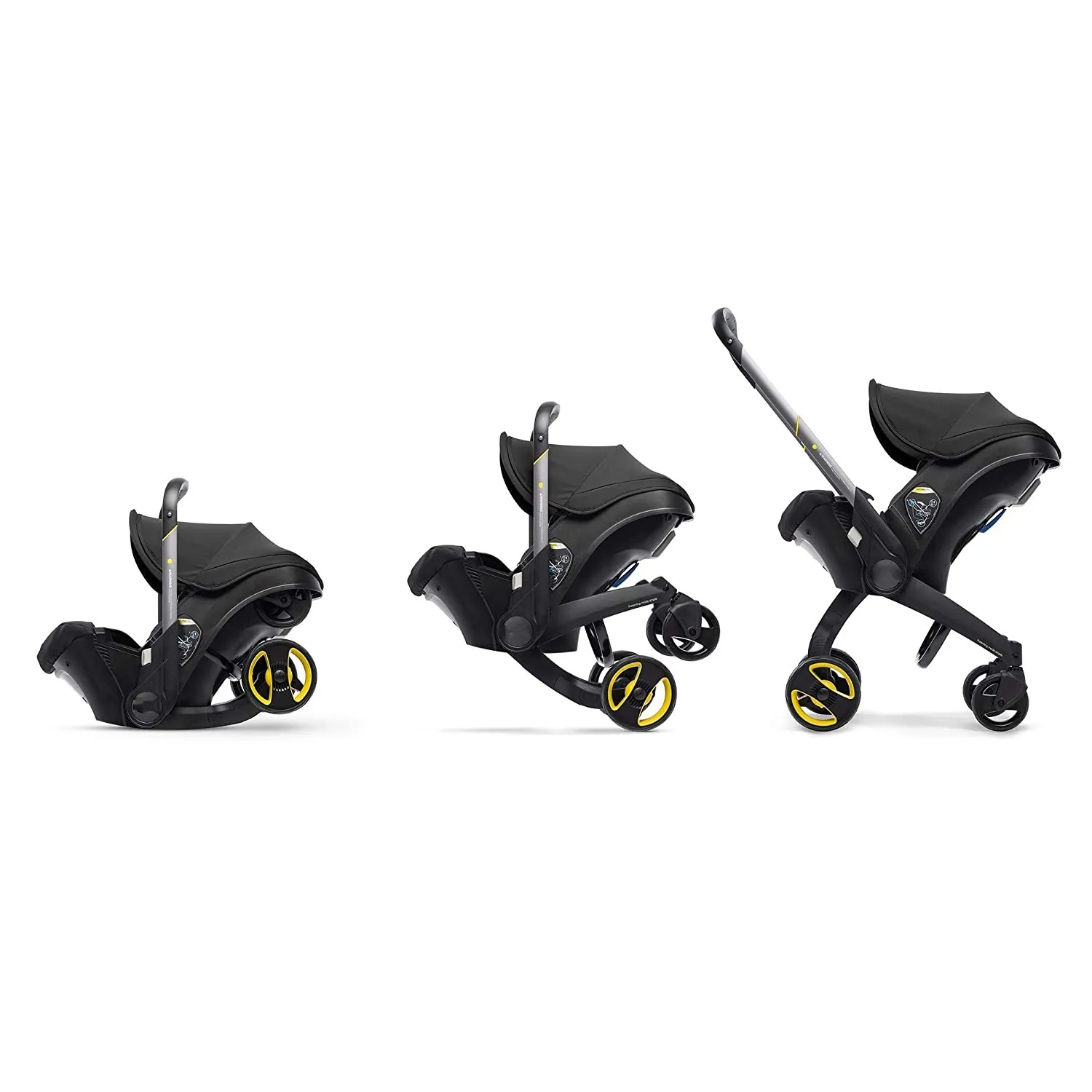 Passeggino 3-in-1 Sistema da Viaggio per Neonati, Carrozzina con Seggiolino Auto, Passeggino Panoramico Leggero per Bambini - immagine 2