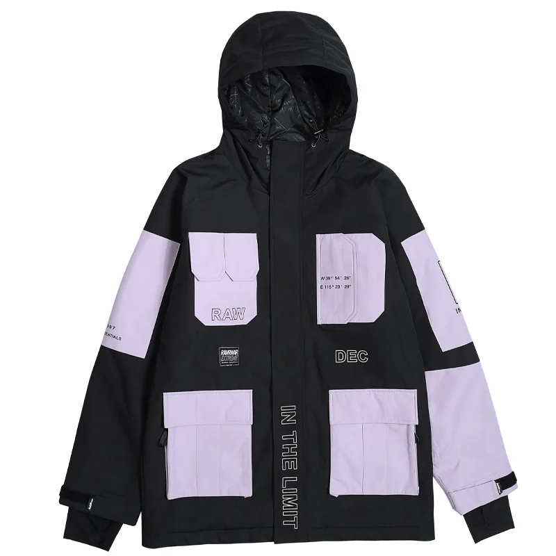 MUTUSNOW Winter Men And Women's Waterproof Windproof Ski Jacket Fashion Breathable Snow Coat Outdoor Snowboarding Clothes