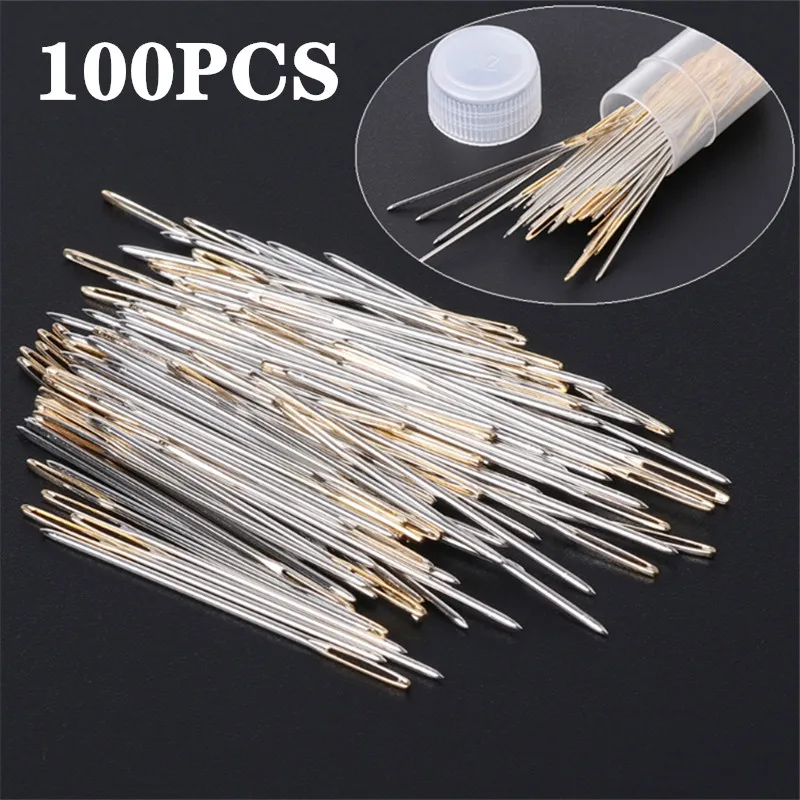 

100 PCS Tail Embroidery Fabric Cross Stitch Needles Craft Tools Size 26 For 14CT Drop Shipping