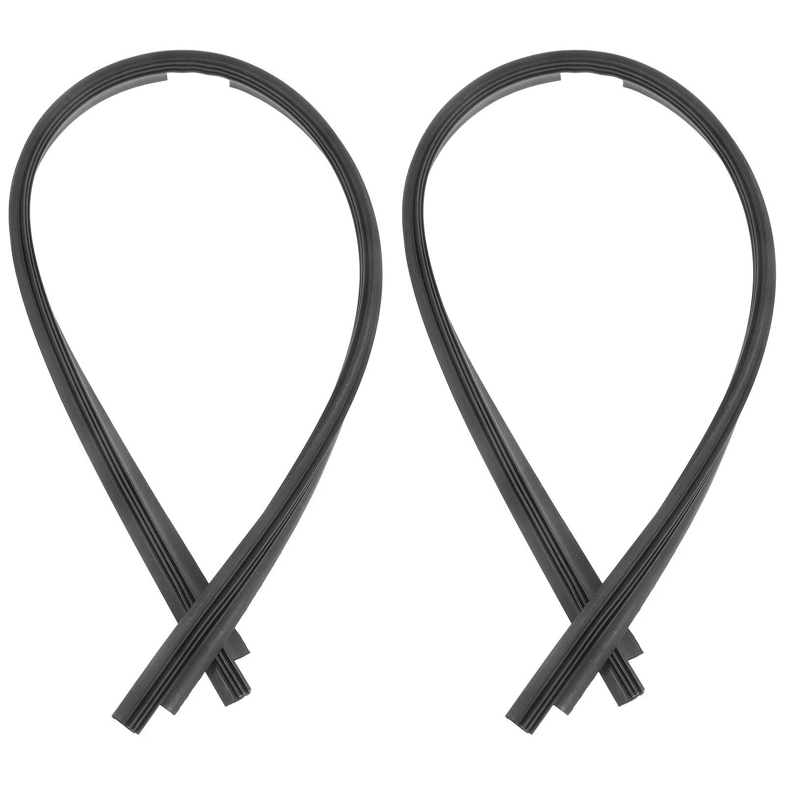 

2 Pcs Wiper Strip Windshield Blade Refill Accessories Replacement Refills Plastic Strips Blades