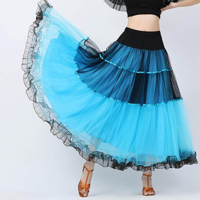 Ballroom Dance Skirt Dancewear Dancing Costume Spanish Skirts