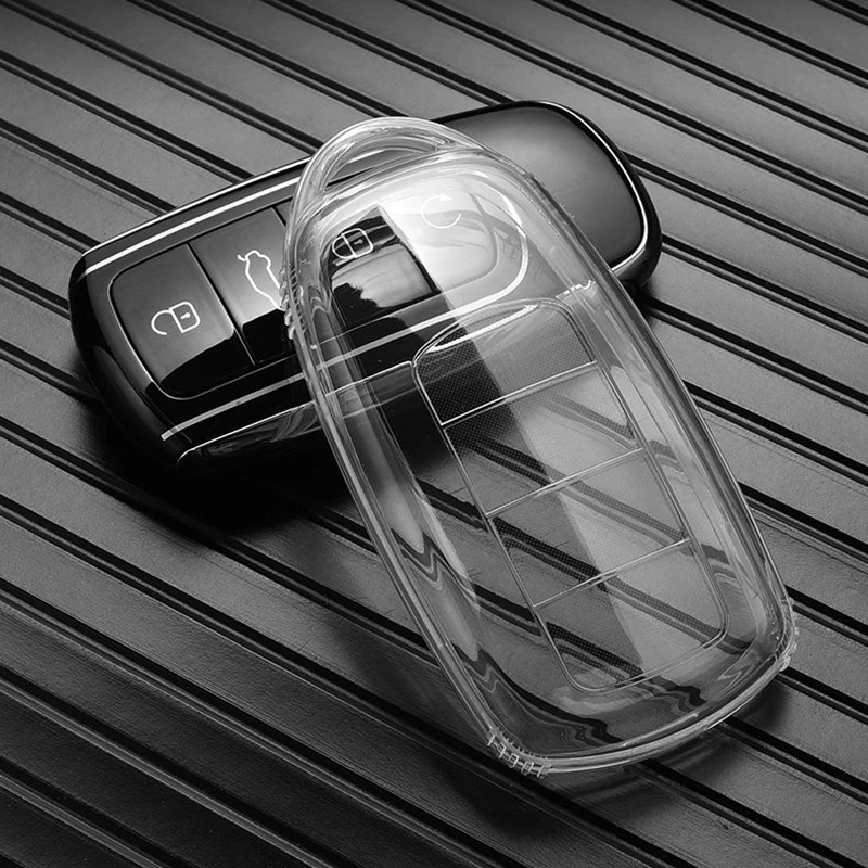 Transparent TPU Key Protector Cover with Keyring for JAECOO & Chery Vehicles