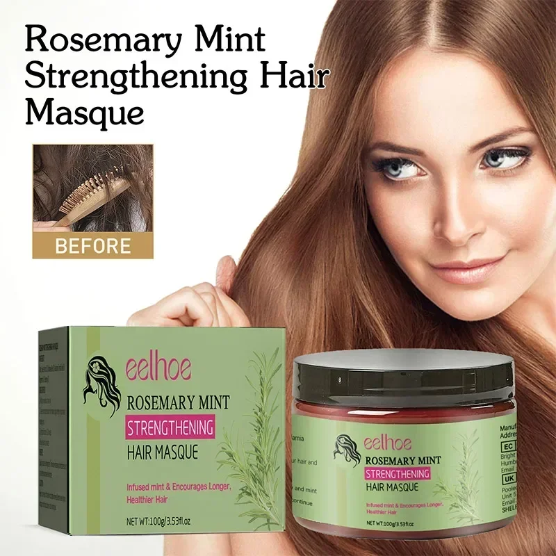 Description Picture 2 of itemEELHOE Repair Hair Mask Rosemary Deep Nourishing Straightening Scalp Treatment for Damaged Dry Frizz Soothing Soften Hair Care