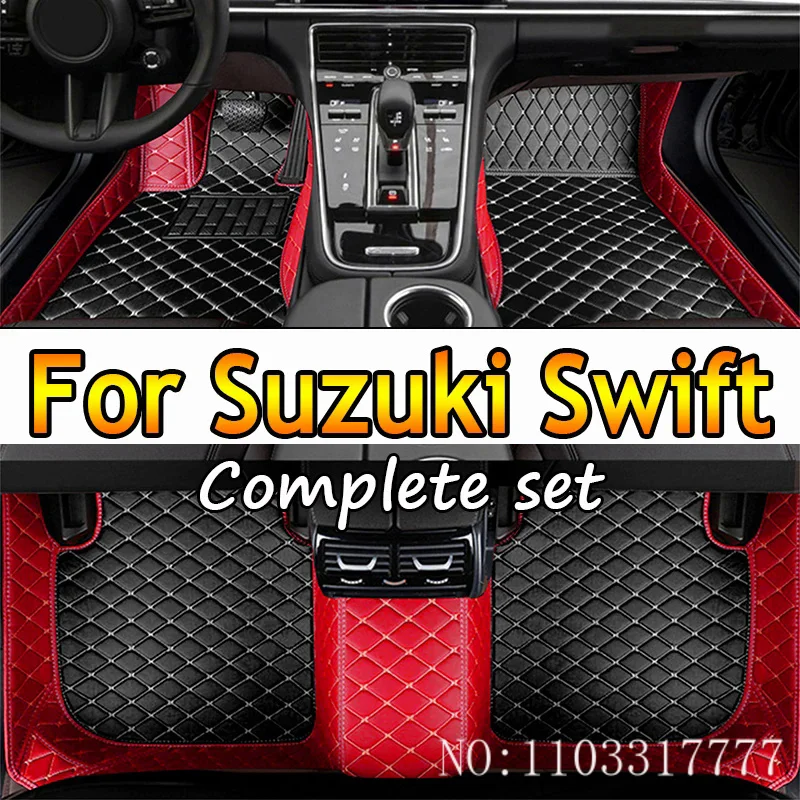 

Кожаные автомобильные коврики для Suzuki Swift AZG412 413D 414 2011 ~ 2017 5door, водонепроницаемые коврики, автомобильный напольный ковер, коврик, аксессуары для автомобиля