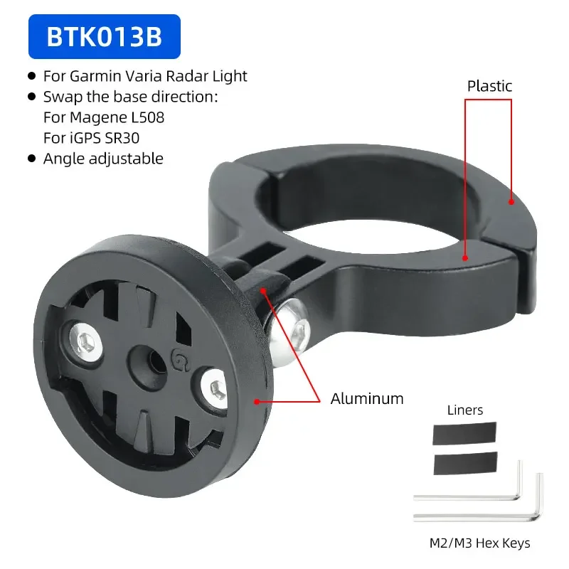 Support de tige de dégager de vélo pour Garmin Bryton R300L Varia