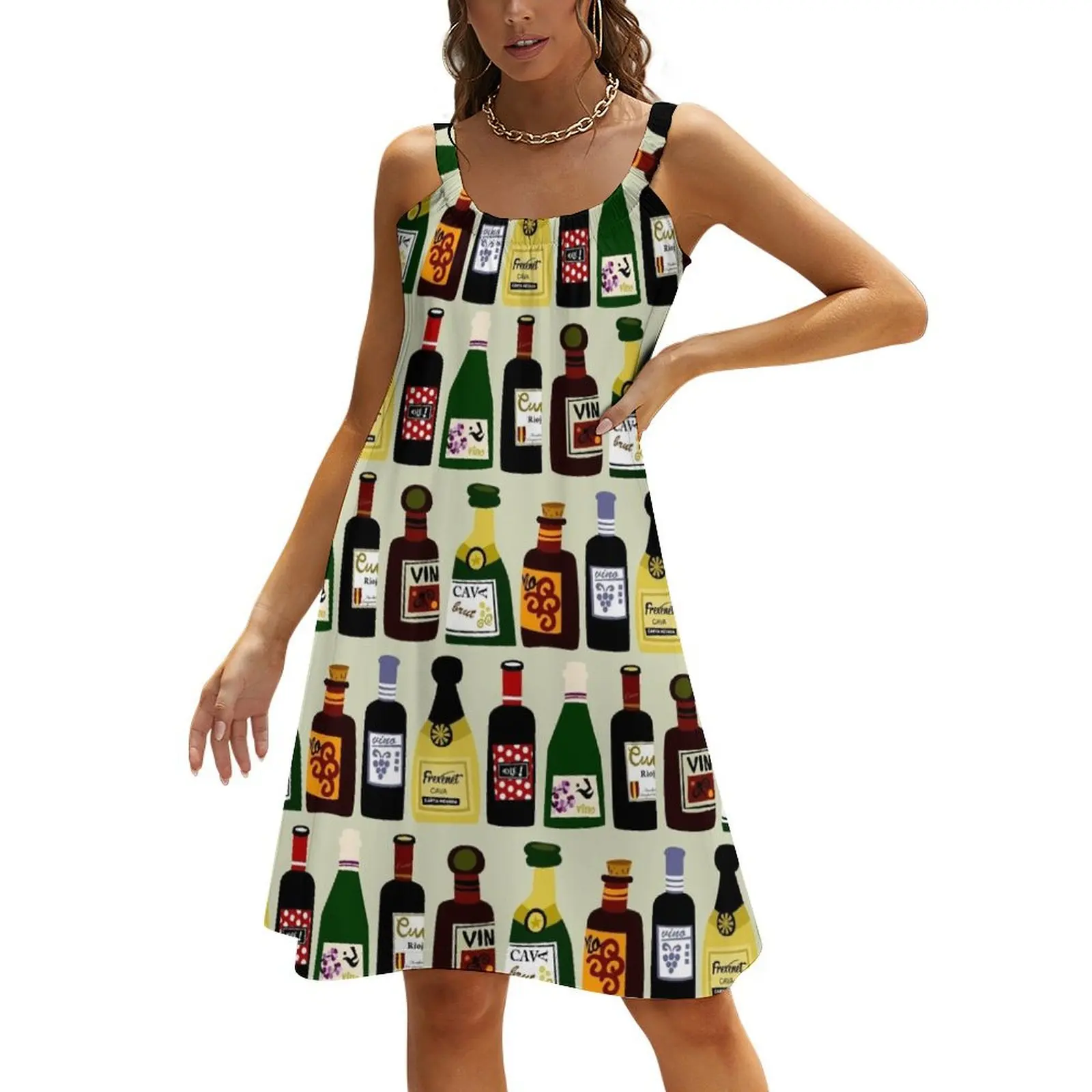 

Wine Bottles Beach Sling Skirt women clothing 2024 new arrivals wedding dresses for parties Dress women