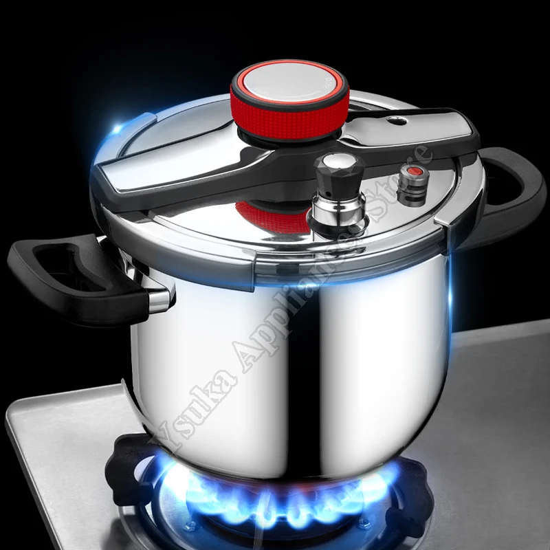 5/6/8L Stainless Steel Pressure Cooker Large Safe Explosion Proof Pressure Cooker for Gas Stove Induction Kitchen Accessories