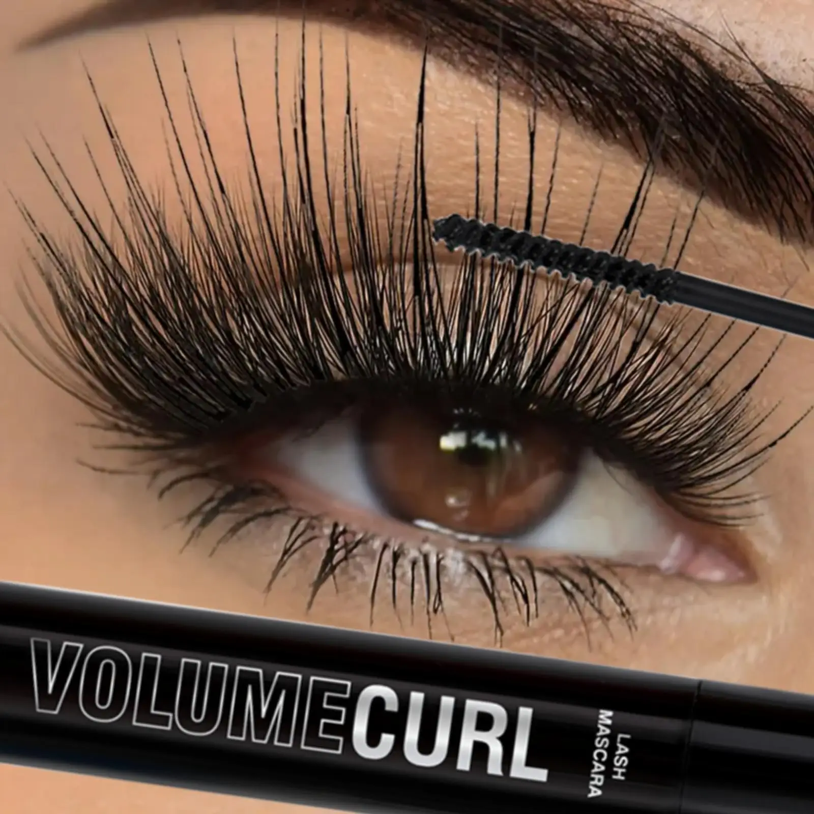 1PC Waterproof Slim Mascara, Curly Eyelashes - Waterproof,Black, Convenient And Durable, Perfect For Festival And Holiday Gifts,_voghion.com