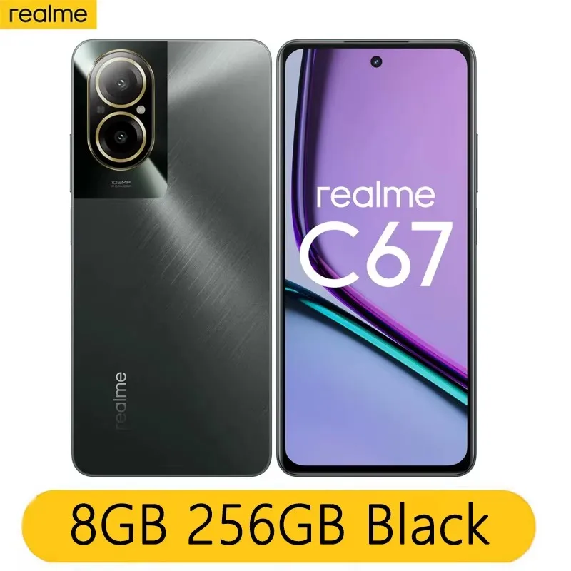 新しい realme C67 108MP AI カメラ 6,72 インチ 90Hz ディスプレイ